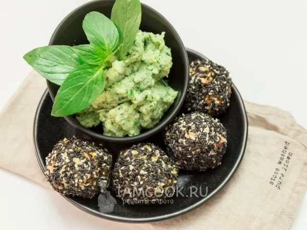 Фото блюда: Закусочные куриные фрикадельки