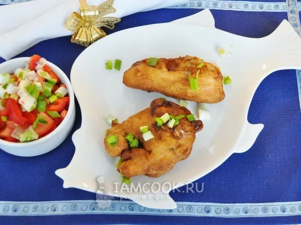 Фото готового блюда: Горбуша в пивном кляре