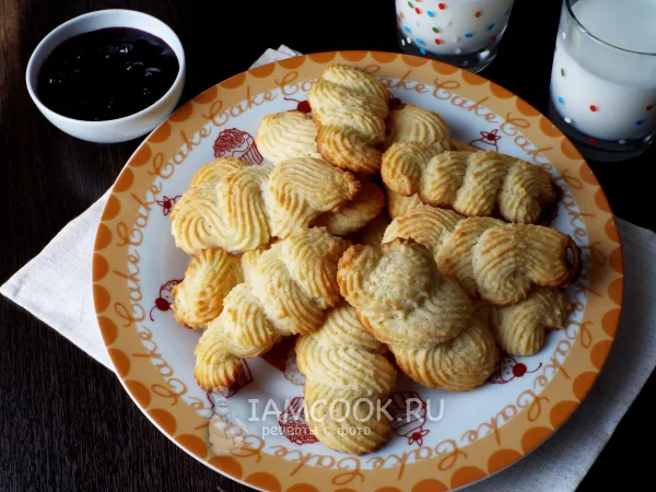 Фото готового блюда: Песочное печенье без яиц на маргарине