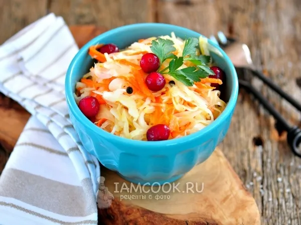 Фото блюда: Маринованная капуста быстрого приготовления с уксусом