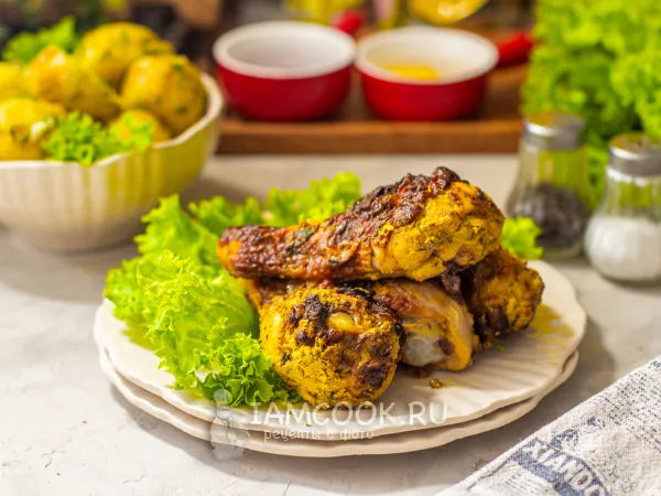 Фото блюда: Курица в сметане в аэрогриле