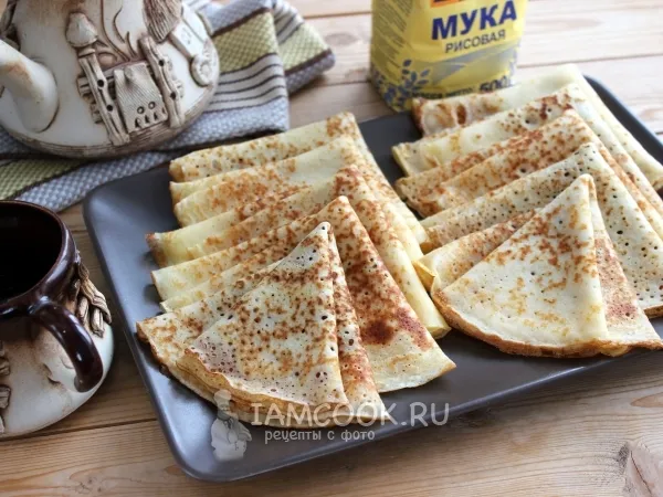 Фото готового блюда: Блины из рисовой муки