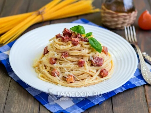 Фото блюда: Паста карбонара (классическая)