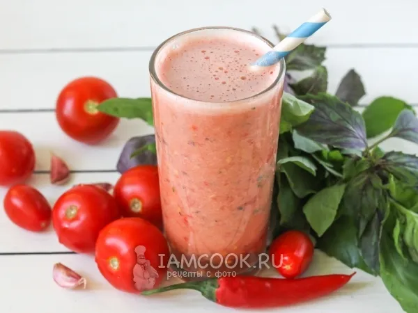 Фото блюда: Томатный фреш с базиликом