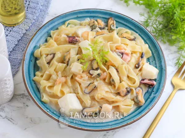 Фото блюда: Лингвини с морепродуктами