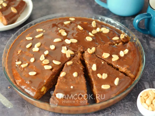 Фото блюда: Пирог «Сникерс»