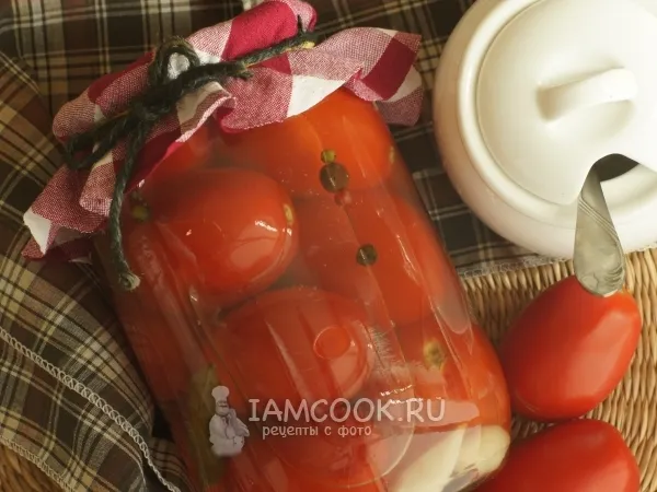Фото блюда: Сладкие помидоры на зиму