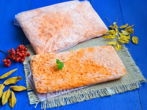 Фото блюда: Заморозка моркови на зиму в домашних условиях