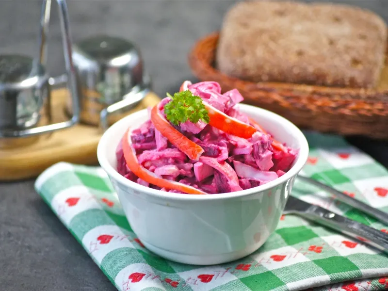 Фото готового блюда: Салат «Фламинго»