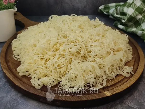 Фото блюда: Тесто катаифи (кадаиф) в домашних условиях