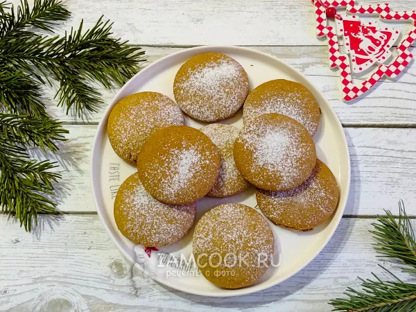Фото готового блюда: Имбирное печенье из ржаной муки