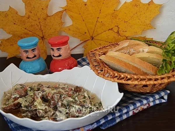 Фото блюда: Рыжики в сметане